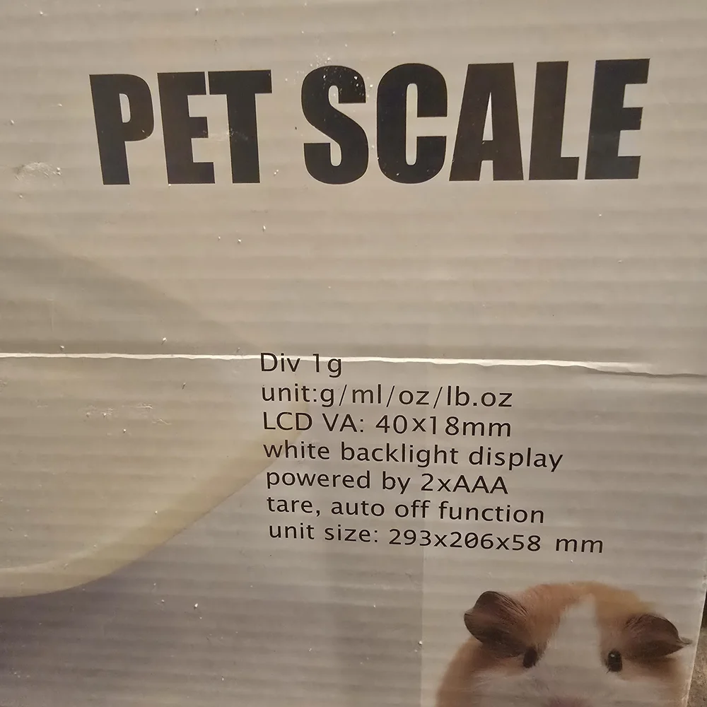 Digital Pet Scale with White Backlight Display